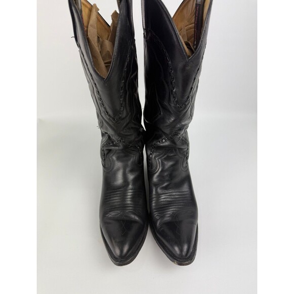Vintage Laredo Montana Cowboy Western Boots Men's Sz 9 Toe Stitched Pattern - Picture 8 of 12